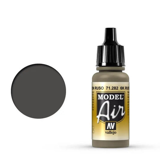 Vallejo Model Air 6K Russian Brown 17 ml Acrylic Airbrush Paint Vallejo