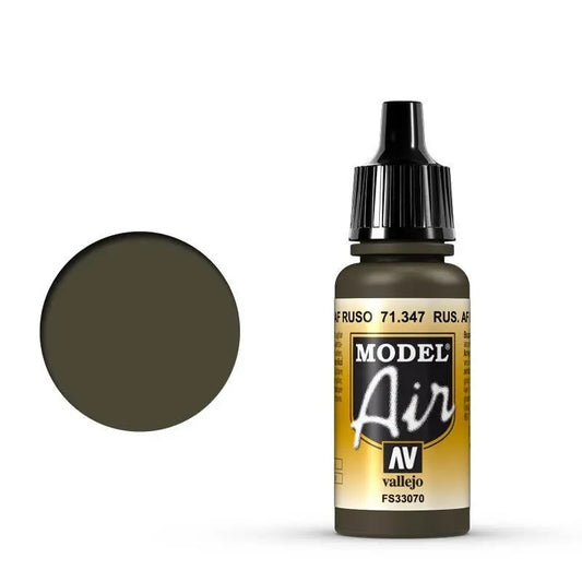 Vallejo Model Air Russian AF Dark Green 17ml Acrylic Airbrush Paint Vallejo