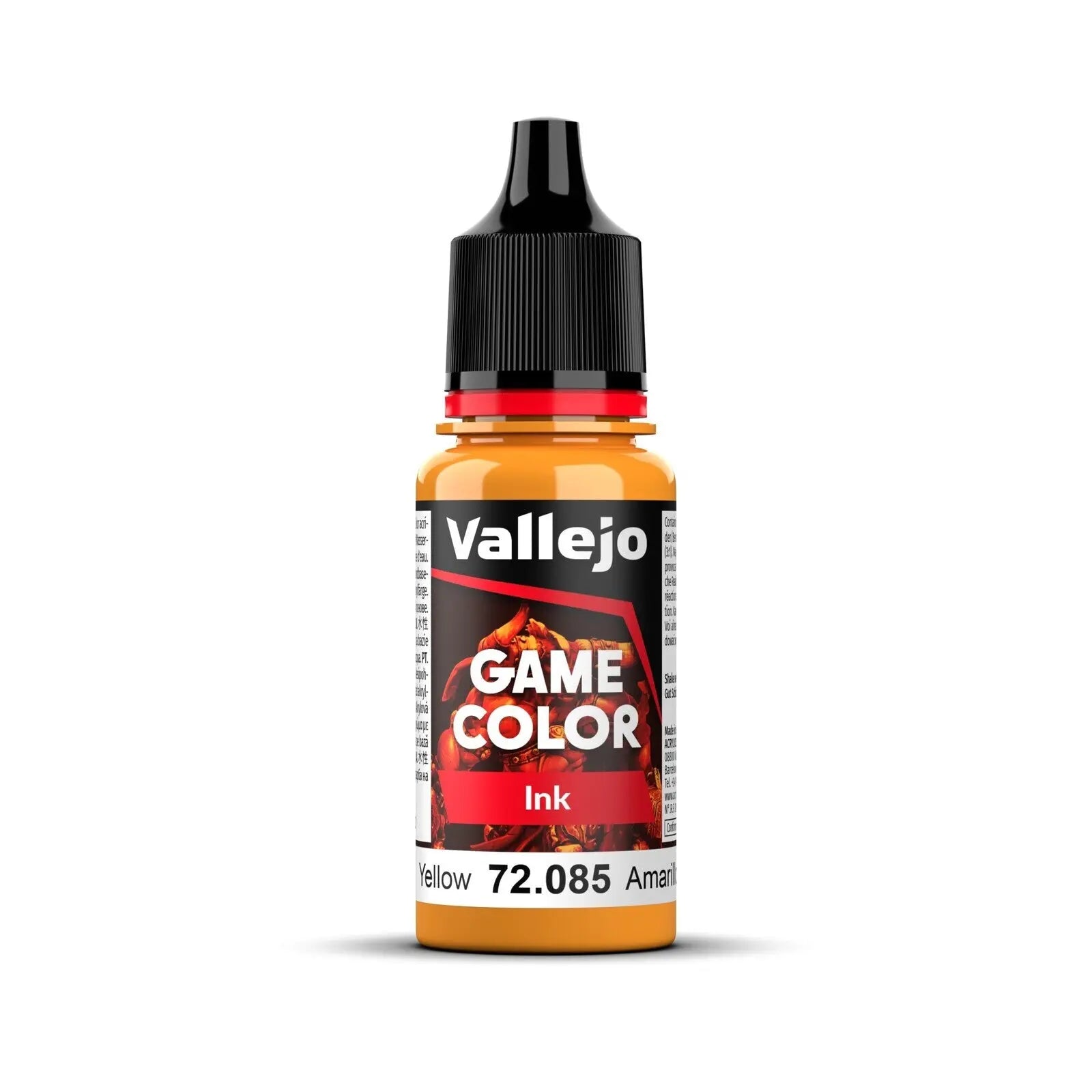 Vallejo Game Color Ink Yellow 18ml Acrylic Paint Vallejo