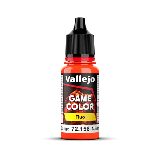 Vallejo Game Color Fluorescent Orange 18ml Acrylic Paint Vallejo