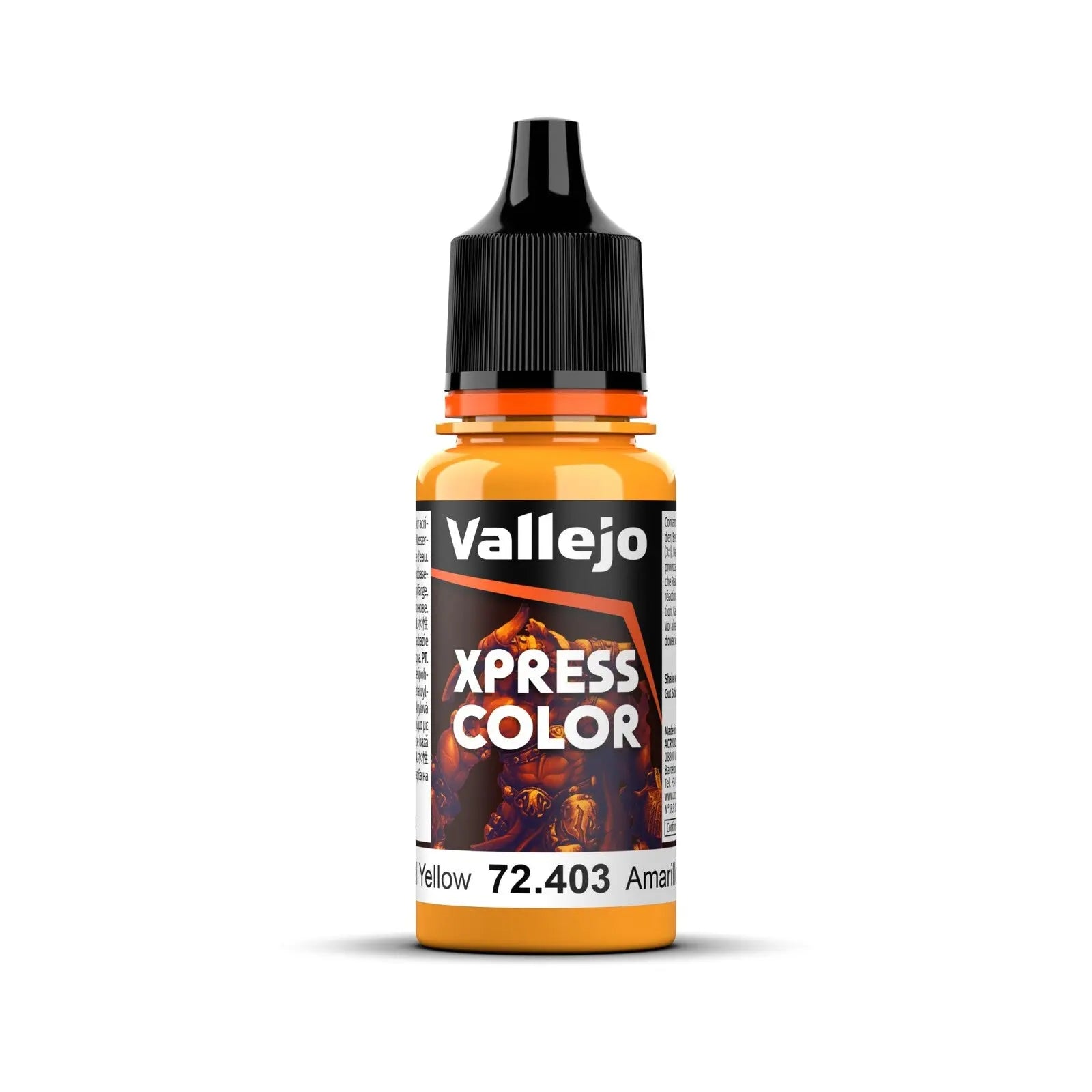 Vallejo Xpress Color Imperial Yellow 18ml Acrylic Paint Vallejo