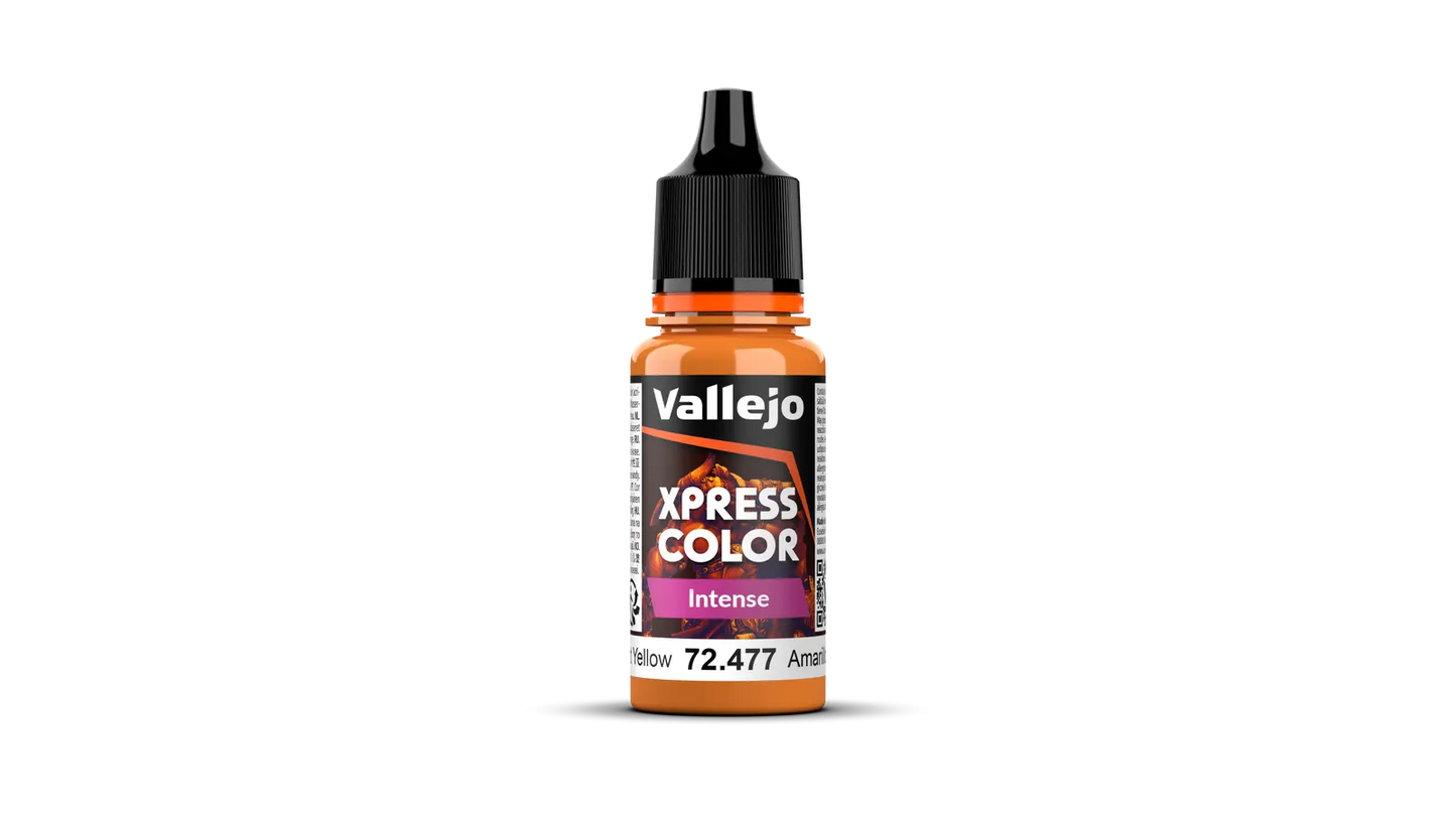 Vallejo Xpress Colour Intense Dreadnought Yellow 18 ml Acrylic Paint Vallejo