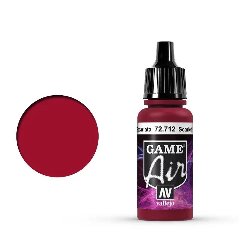 Vallejo Game Air Scarlett Red 17 ml Acrylic Airbrush Paint Vallejo