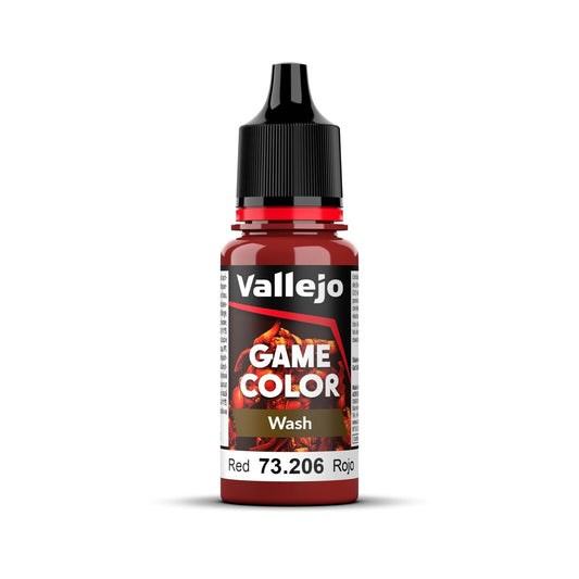 Vallejo Game Color Wash Red  18ml Acrylic Paint Vallejo