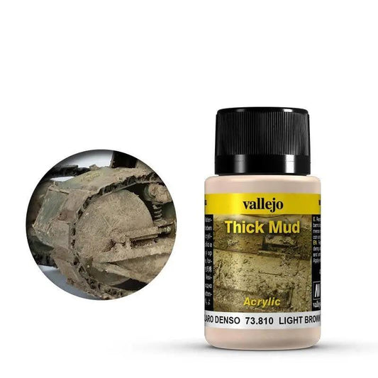 Vallejo Weathering Effects Light Brown Thick Mud 40 ml Vallejo