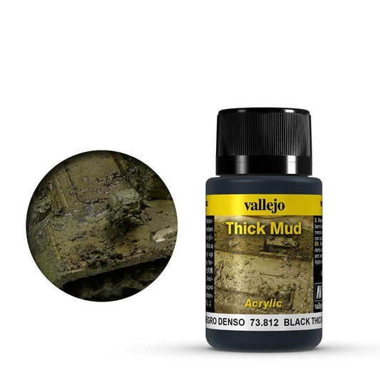 Vallejo Weathering Effects Black Thick Mud 40 ml Vallejo