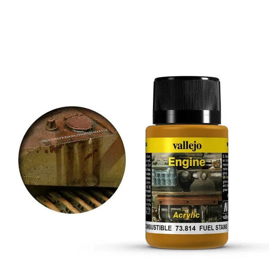 Vallejo Weathering Effects Fuel Stains 40 ml [73814] Vallejo