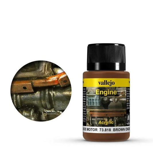 Vallejo Weathering Effects Brown Engine Soot 40 ml Vallejo