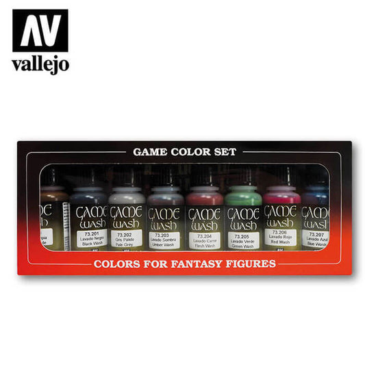 Vallejo Game Colour Washes 8 Colour Set