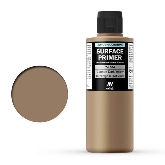 Vallejo Surface Primer German Dark Yellow 200 ml