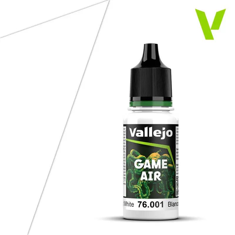 Vallejo Game Air Dead White 18 ml Acrylic Paint - New Formulation Vallejo