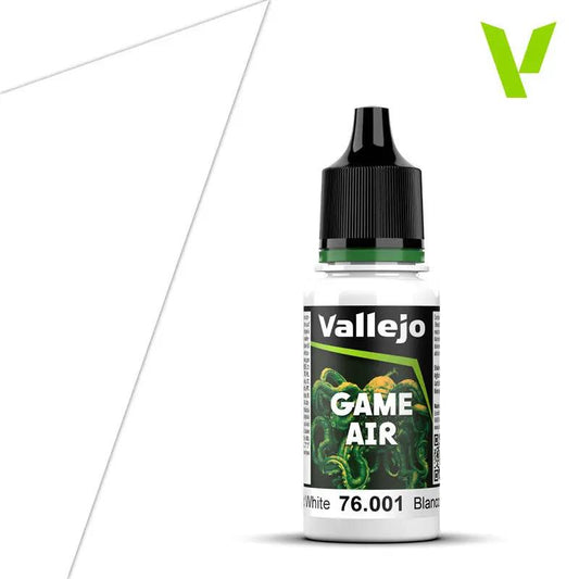 Vallejo Game Air Dead White 18 ml Acrylic Paint - New Formulation Vallejo