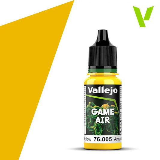 Vallejo Game Air Moon Yellow 18 ml Acrylic Paint - New Formulation Vallejo