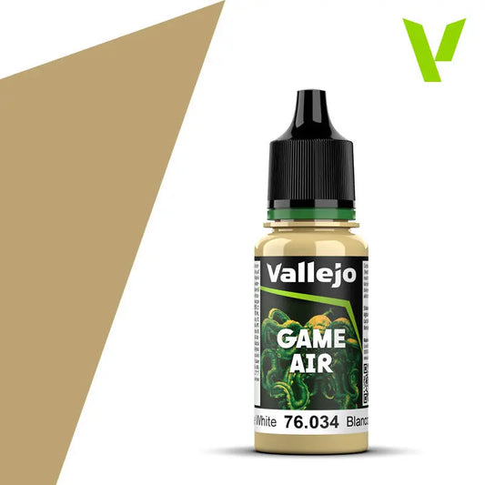 Vallejo Game Air Bone White 18 ml Acrylic Paint - New Formulation Vallejo