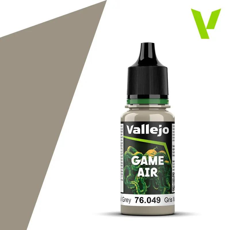 Vallejo Game Air Stonewall Grey 18 ml Acrylic Paint - New Formulation Vallejo