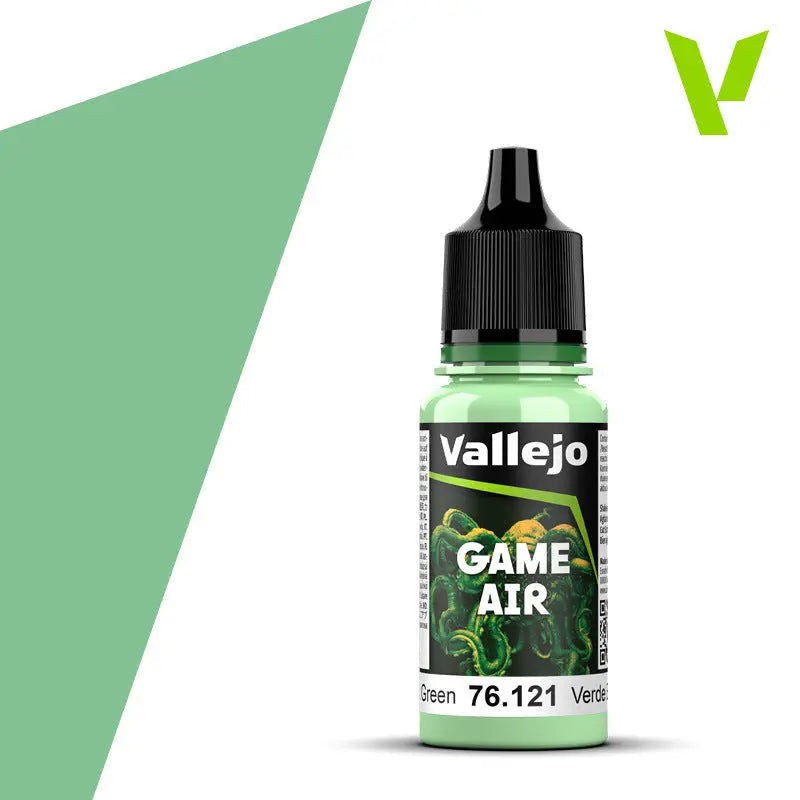 Vallejo Game Air Ghost Green 18 ml Acrylic Paint - New Formulation Vallejo