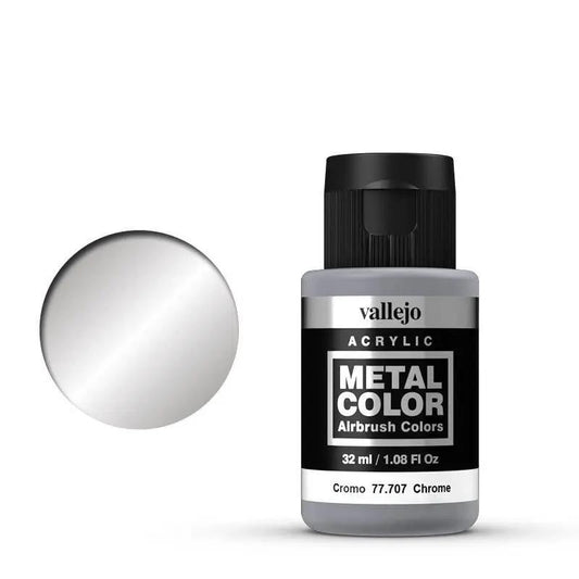 Vallejo Metal Color Chrome 32 ml Acrylic Paint Vallejo
