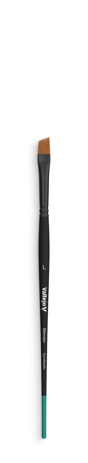 Vallejo Hobby Brushes: Blender Flat Angled Synthetic Brush Large Vallejo