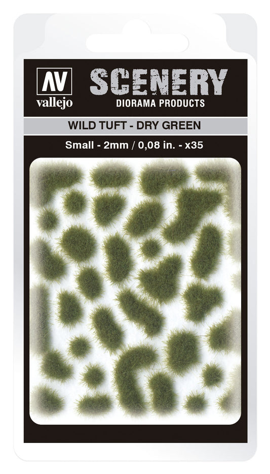 Vallejo 2mm Wild Tuft - Dry Green Diorama Accessory