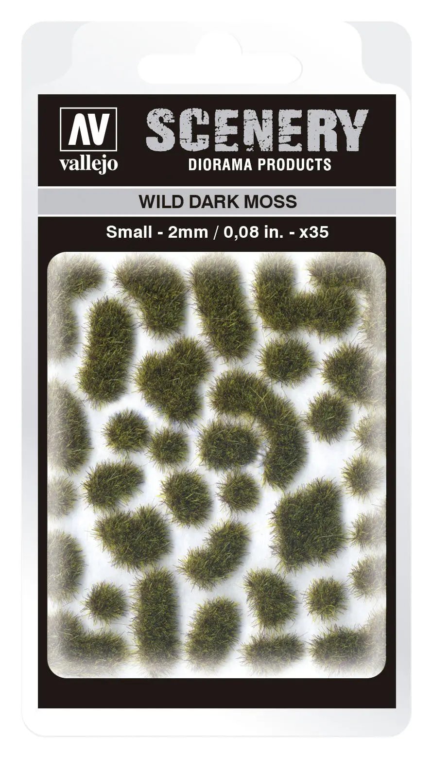 Vallejo 2mm Wild Dark Moss Diorama Accessory Vallejo