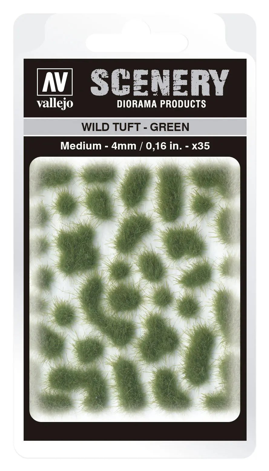 Vallejo 4mm Wild Tuft - Green Diorama Accessory Vallejo