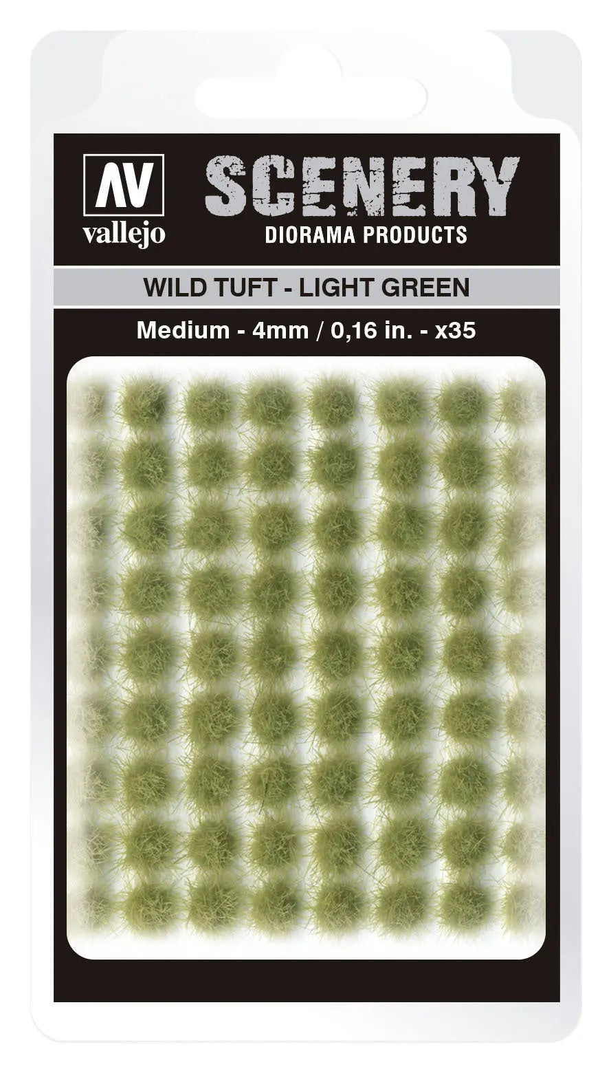 Vallejo 4mm Wild Tuft - Light Green Diorama Accessory Vallejo
