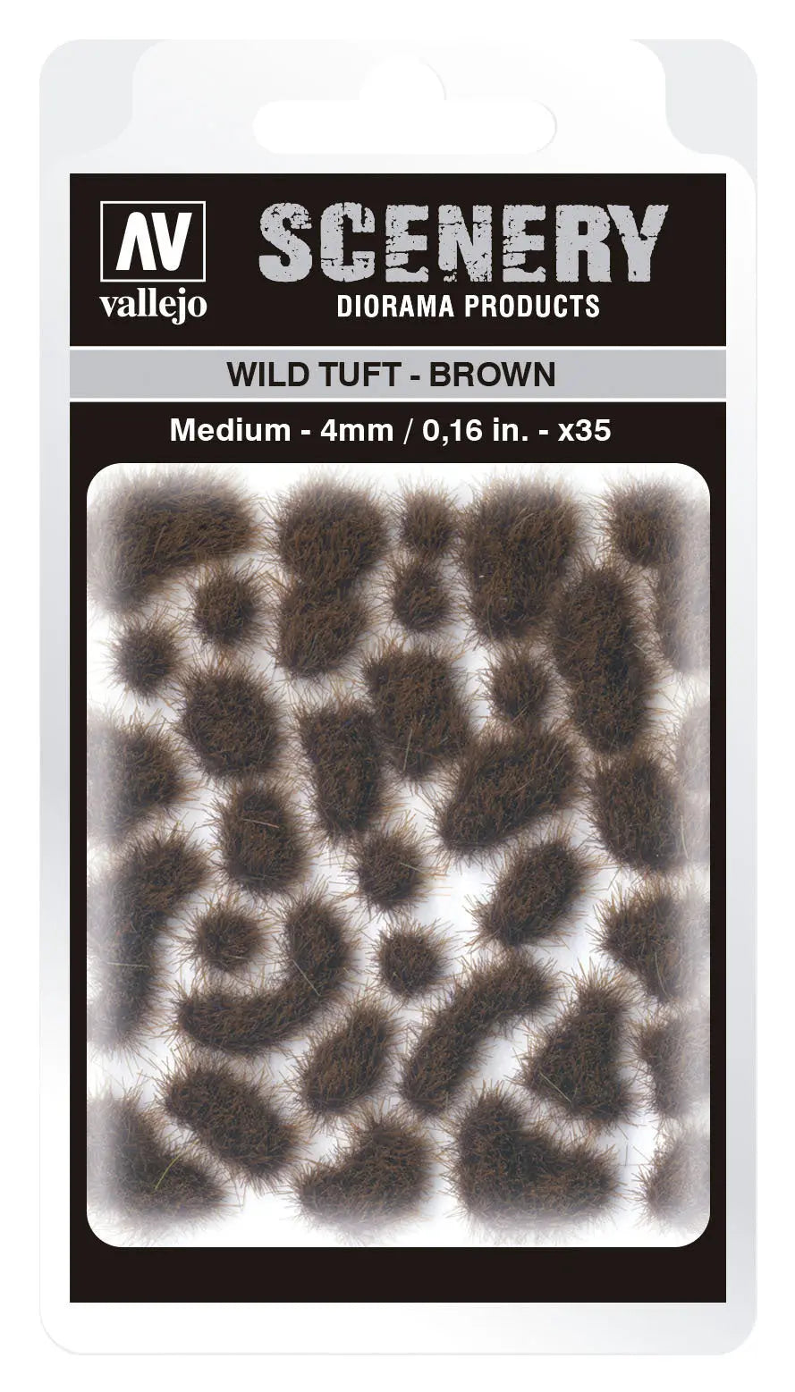 Vallejo 4mm Wild Tuft - Brown Diorama Accessory Vallejo