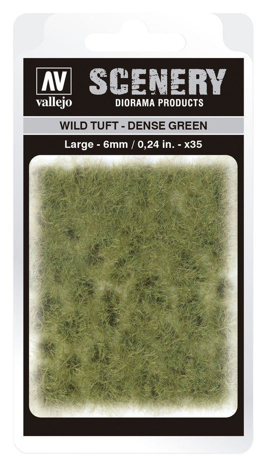 Vallejo 6mm Wild Tuft - Dense Green Diorama Accessory