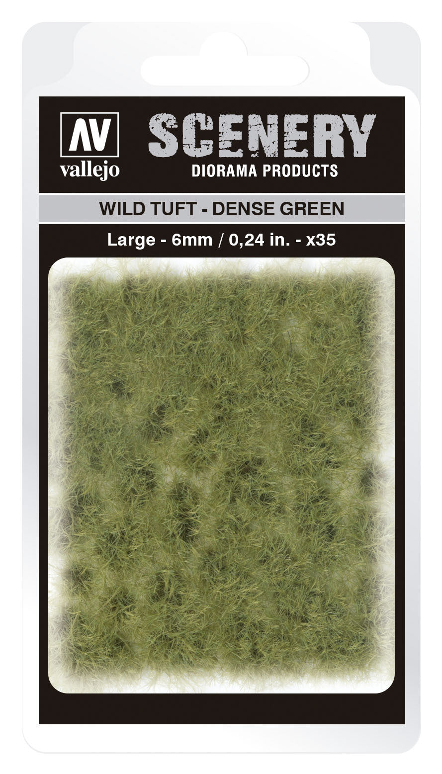Vallejo 6mm Wild Tuft - Dense Green Diorama Accessory Vallejo