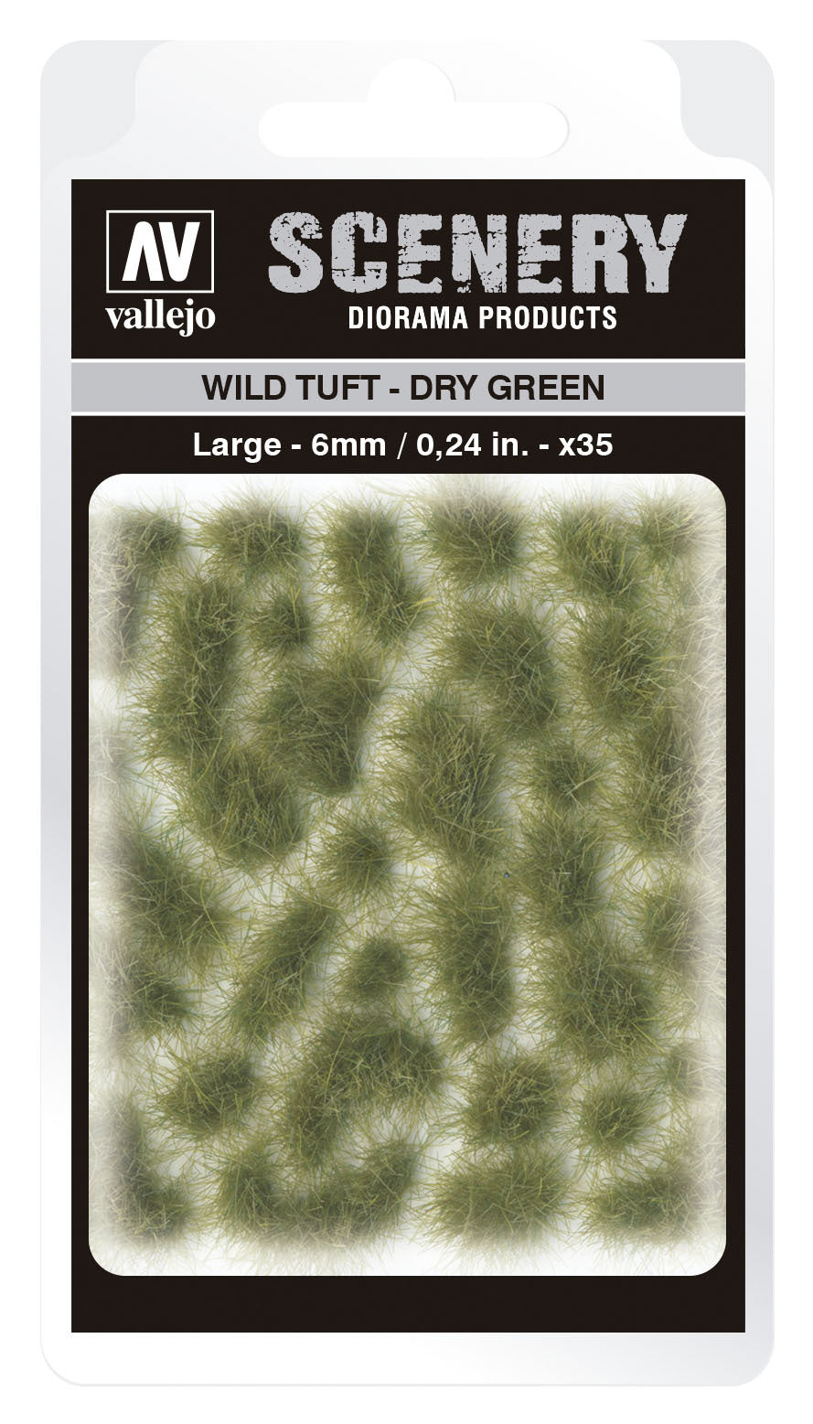 Vallejo 6mm Wild Tuft - Dry Green Diorama Accessory