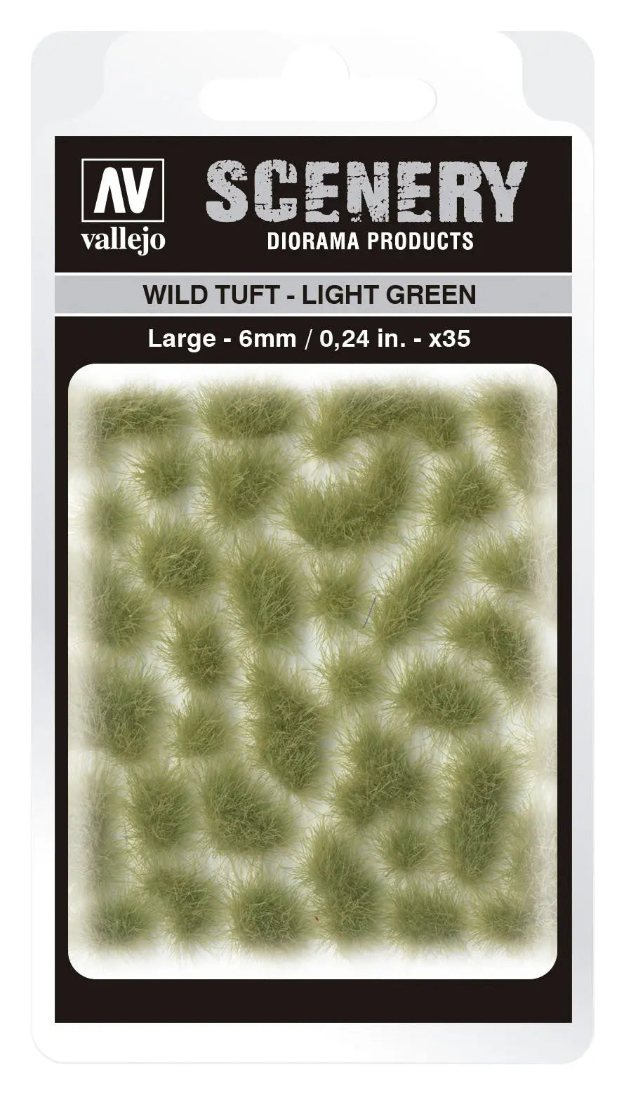 Vallejo 6mm Wild Tuft - Light Green Diorama Accessory Vallejo