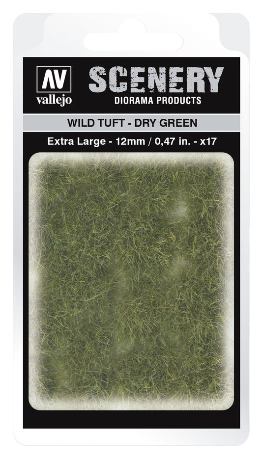 Vallejo 12mm Wild Tuft - Dry Green Diorama Accessory