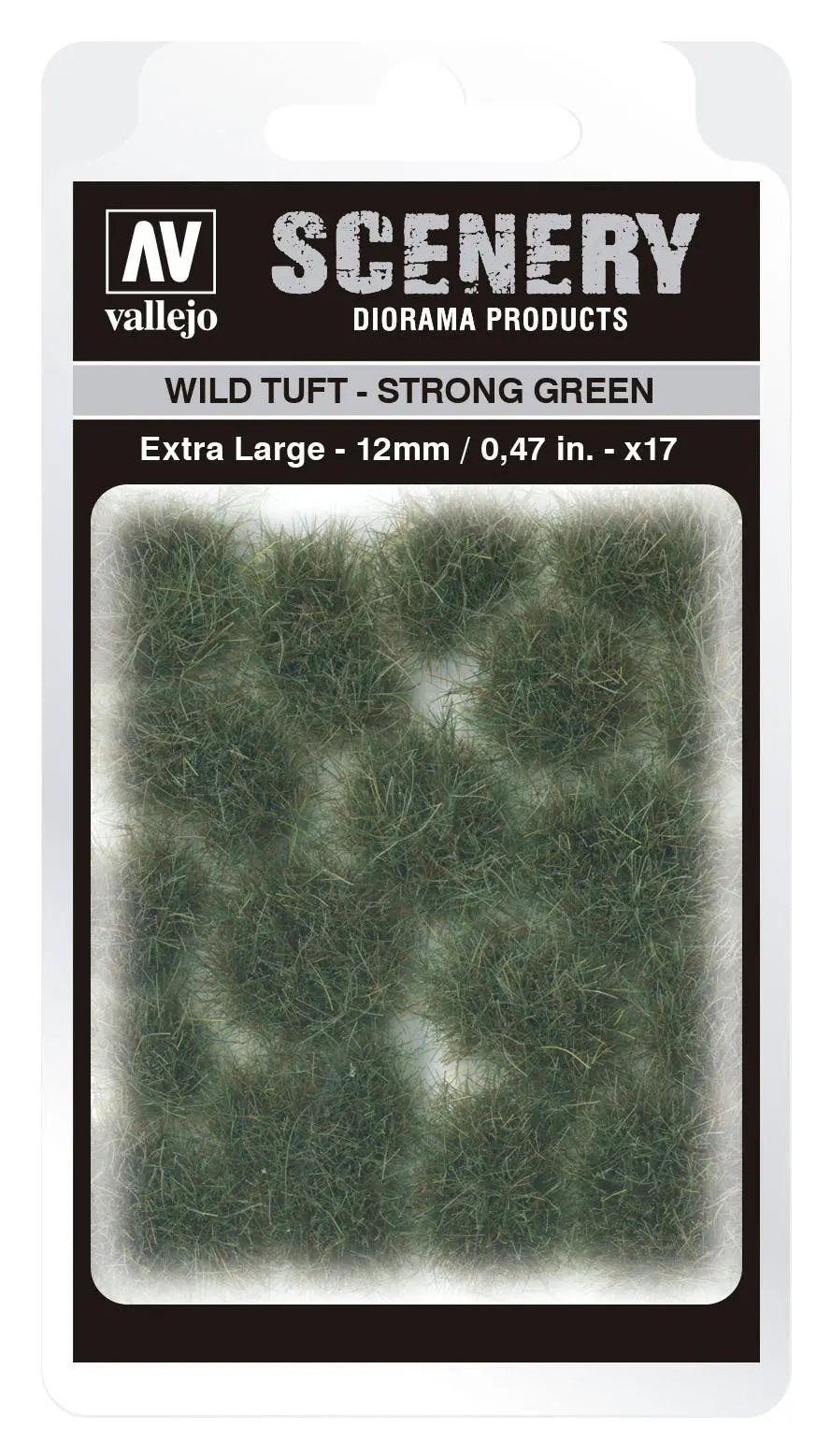 Vallejo 12mm Wild Tuft - Strong Green Diorama Accessory Vallejo