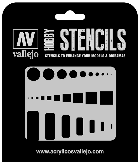Vallejo Access Trap Doors Stencil Vallejo