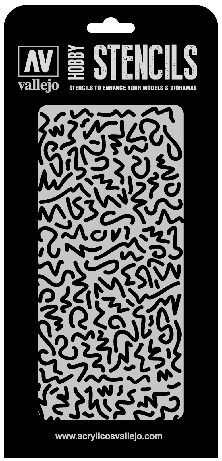 Vallejo 1/32 Luftwaffe WWII Shingles Camo Stencil Vallejo