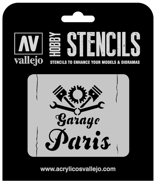 Vallejo 1/35 Vintage Garage Sign Stencil