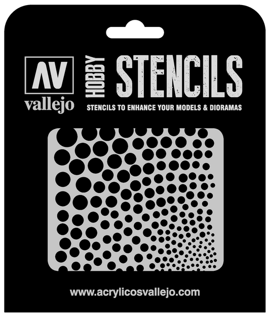 Vallejo Circle Textures Stencil