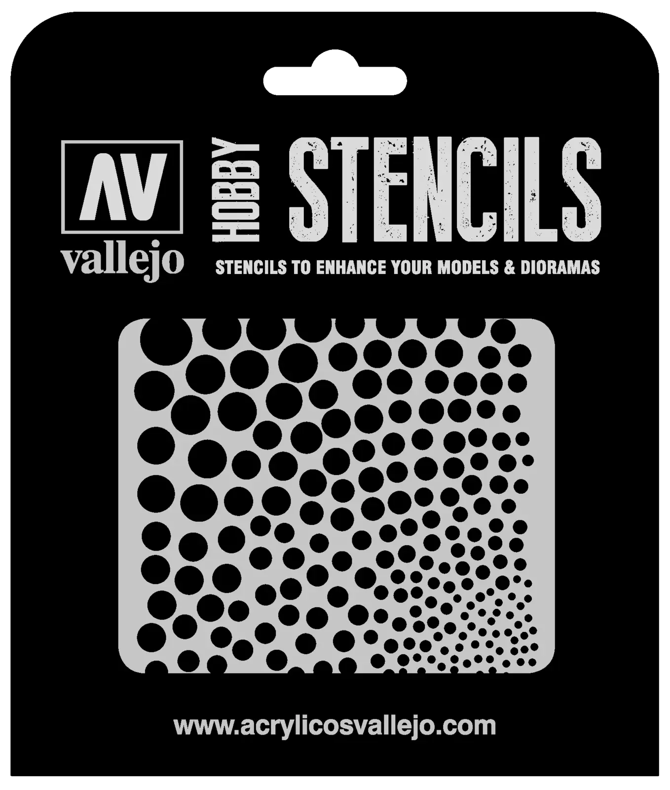 Vallejo Circle Textures Stencil