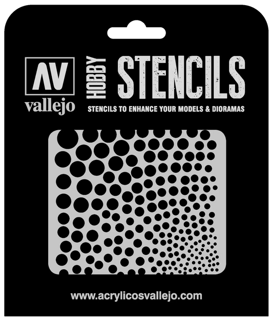 Vallejo Circle Textures Stencil Vallejo