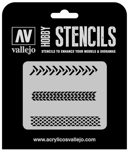 Vallejo 1/35 Tyre Markings Stencil