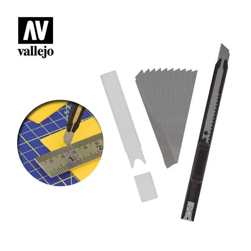 Vallejo Slim Snap-Off Knife & 10 Blades Vallejo