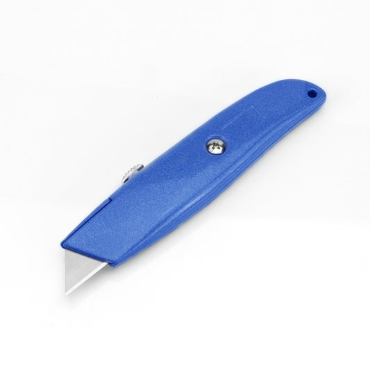 Bravo Handtools Utility Knife, Metal Handle with Retractable Spare Blades