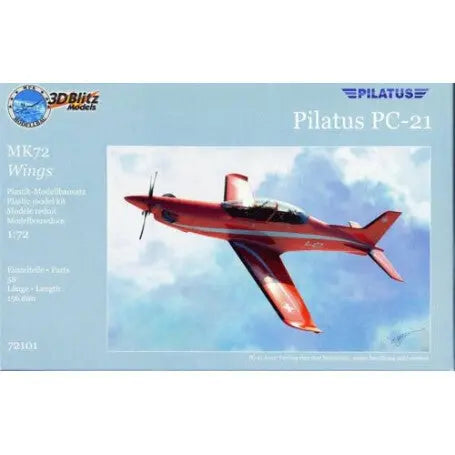 3D-Blitz 1/72 Pilatus PC-21 Plastic Model Kit 3D Blitz