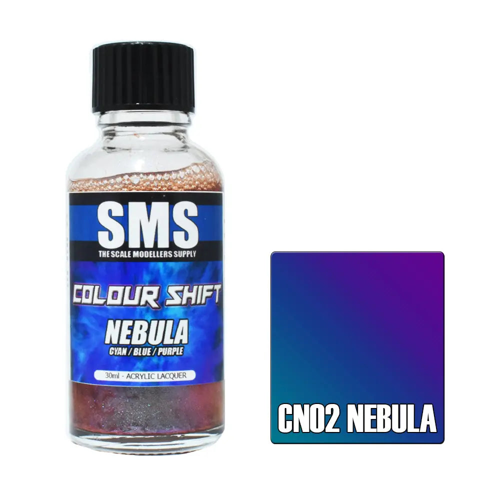 SMS Colour Shift Nebula (Cyan/Blue/Purple) 30ml The Scale Modellers Supply