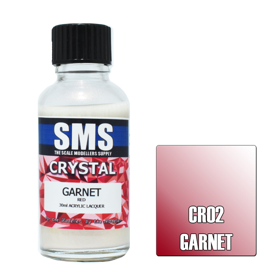 SMS Crystal Acrylic Lacquer Garnet (Red) 30ml