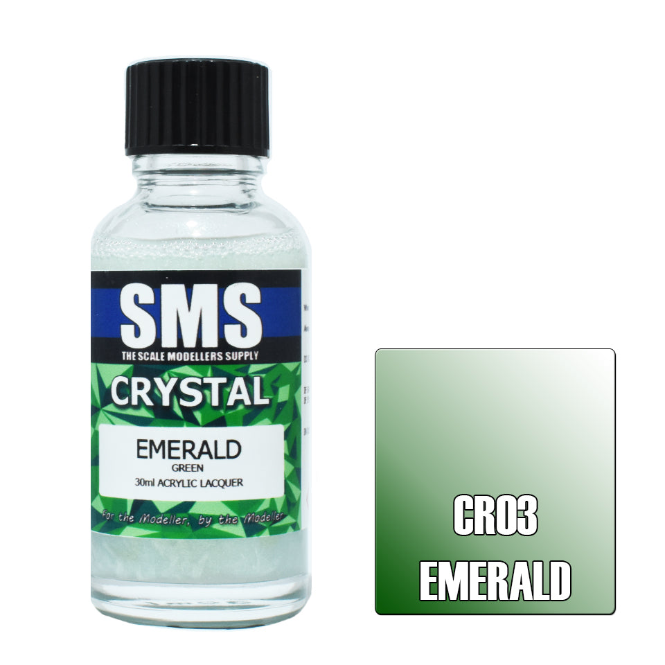 SMS Crystal Acrylic Lacquer Emerald (Green) 30ml