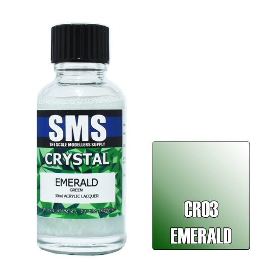SMS Crystal Acrylic Lacquer Emerald (Green) 30ml