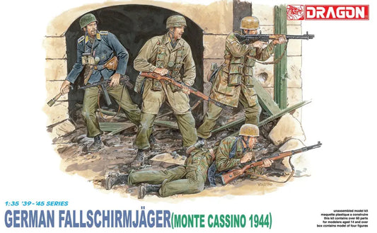 Dragon 1/35 German Fallschirmjager (Monte Cassino 1944) Plastic Model Kit Dragon