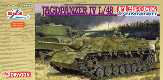 Dragon 1/35 Jagdpanzer IV L/48 July 1944 Production w/Zimmerit Plastic Model Kit