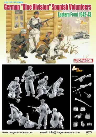 Dragon 1/35 GERMAN "BLUE DIVISION" SPANISH VOLUNTEERS, EASTERN FRONT 1942-43 Dragon